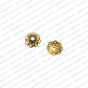 ECMANTCAP9-14mm-Dia-Round-Shape-Gold-Antique-Finish-Metal-Head-Cap-Flower-Design-1 V1