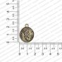 ECMANTCCH5-Round-Shape-Metal-Antique-Finish-Silver-Color-Coin-Charm-Dollar-Design-3 RV