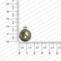 ECMANTCCH8-Round-Shape-Metal-Antique-Finish-Silver-Color-Coin-Charm-Dollar-Design-3 RV