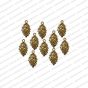 ECMANTCH10-Leaf-Shape-Metal-Antique-Finish-Gold-Charm-Design-1