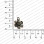 ECMANTCH105-Round-Shape-Metal-Antique-Finish-Silver-Charm-Flower-Design-4 RV