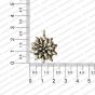 ECMANTCH108-Round-Shape-Metal-Antique-Finish-Silver-Charm-Flower-Design-7 RV