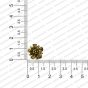 ECMANTCH114-Round-Shape-Metal-Antique-Finish-Gold-Charm-Flower-Design-9 RV
