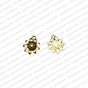 ECMANTCH35-Round-Shape-Metal-Antique-Finish-Gold-Charm-Sun-Flower-Design-3 V1