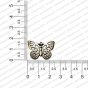 ECMANTCH44-Butterfly-Shape-Metal-Antique-Finish-Silver-Charm-Design-1 RV