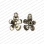 ECMANTCH47-Round-Shape-Metal-Antique-Finish-Silver-Charm-Sun-Flower-Design-5 V1