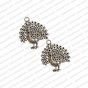 ECMANTCH74-Peacock-Shape-Metal-Antique-Finish-Silver-Charm-Design-2 V1