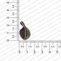 ECMANTCH98-Leaf-Shape-Metal-Antique-Finish-Silver-Charm-Design-23 RV