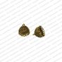 Round Shape Metal Antique Finish Silver Color Pendant Flower Design 2