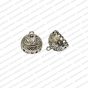 ECMANTJB136-Dome-Shape-Metal-Antique-Finish-Silver-Jhumka-Base-Design-24 V1
