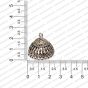 ECMANTJB144-Dome-Shape-Metal-Antique-Finish-Silver-Jhumka-Base-Design-87 RV