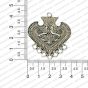 ECMANTPEN101-Double-Peacock-Shape-Metal-Antique-Finish-Silver-Color-Pendant-Design-6 RV