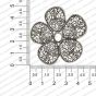 ECMANTPEN114-Round-Shape-Metal-Antique-Finish-Silver-Color-Pendant-Flower-Design-11 RV