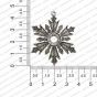 ECMANTPEN116-Round-Shape-Metal-Antique-Finish-Silver-Color-Pendant-Flower-Design-13 RV