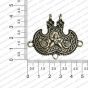 ECMANTPEN15-Claw-Shape-Metal-Antique-Finish-Silver-Color-Pendant-Design-1 RV