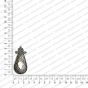 ECMANTPEN20-Tear-Drop-Shape-Metal-Antique-Finish-Silver-Color-Pendant-Design-1 RV