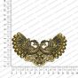 Double Peacock Shape Antique Finish Gold-Color-Pendant on online