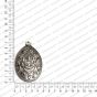 ECMANTPEN36-Oval-Shape-Metal-Antique-Finish-Silver-Color-Goddess-Lakshmi-Pendant-Design-1 RV