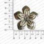 ECMANTPEN39-Round-Shape-Metal-Antique-Finish-Silver-Color-Pendant-Flower-Design-3 RV