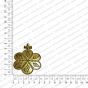 ECMANTPEN55-Round-Shape-Metal-Antique-Finish-Gold-Color-Pendant-Flower-Design-7 RV