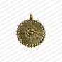 ECMANTPEN58-Round-Shape-Metal-Antique-Finish-Gold-Color-Pendant-Ganesha-Design-2