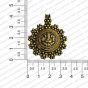 ECMANTPEN68-Round-Shape-Metal-Antique-Finish-Gold-Color-Pendant-Ganesha-Design-3 RV