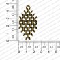 ECMANTPEN73-Rhombus-Shape-Metal-Antique-Finish-Gold-Color-Flower-Pendant-Design-1 RV