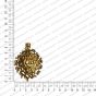 ECMANTPEN77-Eye-Shape-Metal-Antique-Finish-Gold-Color-Flower-Pendant-Design-1 RV