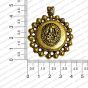 ECMANTPEN85-Round-Shape-Metal-Antique-Finish-Gold-Color-Ganesha-Pendant-Design-4 RV