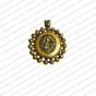 ECMANTPEN85-Round-Shape-Metal-Antique-Finish-Gold-Color-Ganesha-Pendant-Design-4