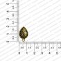 ECMANTSTUD112-Leaf-Shape-Metal-Antique-Finish-Gold-Color-Stud-Design-10 RV