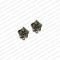 ECMANTSTUD121-Round-Shape-Metal-Antique-Finish-Flower-Silver-Color-Stud-Design-12