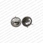 Round Shape Metal Antique Finish Silver Color Stud Jogan Design 1
