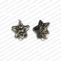 Star Shape Metal Antique Finish Silver Color Stud Design 2