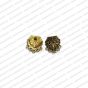 Tear Drop Shape Metal Antique Finish Gold Color Stud Design 1 with 5 Hole Connectors