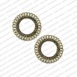 Round Shape Metal Antique Finish Gold Color Stud Design 11