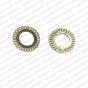Round Shape Metal Antique Finish Gold Color Stud Design 11
