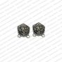 Durga Face Metal Antique Finish Silver Color Stud Design 2