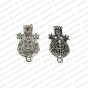 Goddess Lakshmi Metal Antique Finish Silver Color Stud Design 1