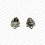 Lord Ganesha Metal Antique Finish Silver Color Stud Design 3