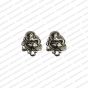 Lord Ganesha Metal Antique Finish Silver Color Stud Design 3