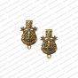 ECMANTSTUD17-Goddess-Lakshmi-Metal-Antique-Finish-Gold-Color-Stud-Design-1