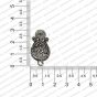 Metal Antique Finish Silver Color Stud Design 3