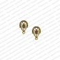 ECMANTSTUD20-Leaf-Shape-with-Chakra-Metal-Antique-Finish-Gold-Color-Stud-Design-1