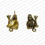 Lord Shiva Metal Antique Finish Gold Color Stud Design 1