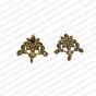 Metal Antique Finish Gold Color Stud Design 4