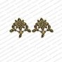 Metal Antique Finish Gold Color Stud Design 4