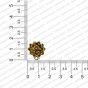ECMANTSTUD36-Round-Shape-Metal-Antique-Finish-Flower-Gold-Color-Stud-Design-5 RV