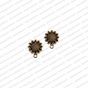 ECMANTSTUD37-Round-Shape-Metal-Antique-Finish-Sun-Flower-Gold-Color-Stud-Design-3
