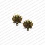 ECMANTSTUD75-Lotus-Flower-Metal-Antique-Finish-Gold-Color-Stud-Design-3